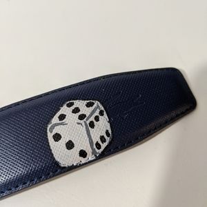 Custom hand painted Lacoste belt size 30